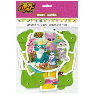 Animal Jam Party Happy Birthday Banner