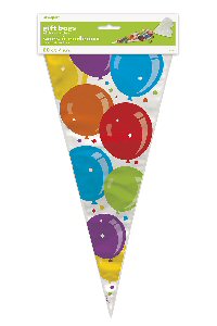 Balloons design cone cello bags 