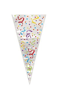 Confetti cone cello bags