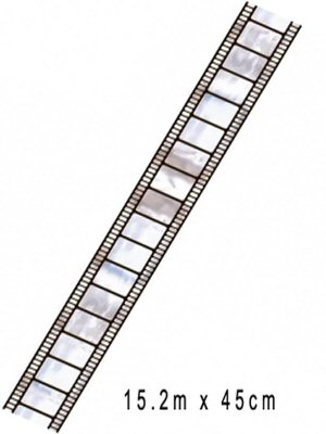 Hollywood Party Metallic Film Border Roll