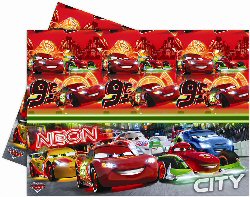 Disney Cars Neon City Plastic Tablecover Disney Cars Neon City Plastic Tablecover