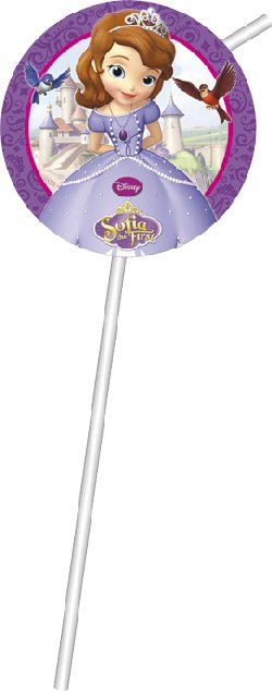 Sofia the First Party Straws