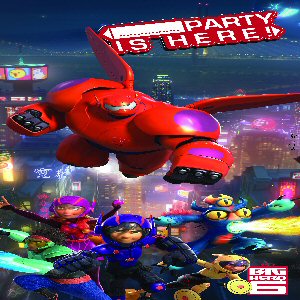 Big Hero 6 party door banner