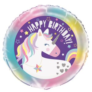 Unicorn Happy Birthday Foil Balloon