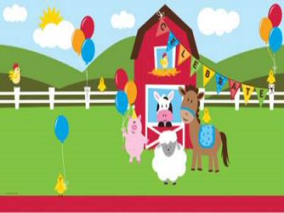 Farmhouse Fun Plastic Table Cover