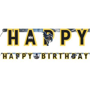 Batman Large Letter Birthday Banner