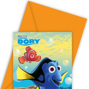 Finding Dory Party Invitations with Envelopes