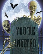 Eerie Estate Party Invitations