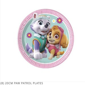 Paw Patrol Pink Party Cake Plates