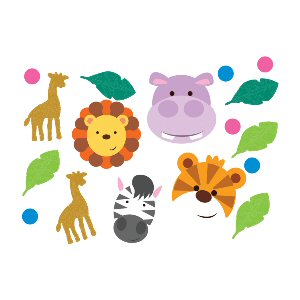 Jungle Friends Party Confetti Scatter Jungle Friends Party Confetti Scatter