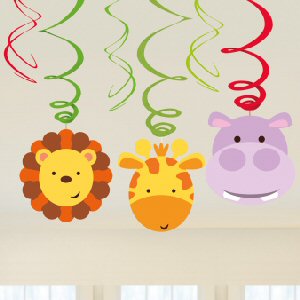 Jungle Friends Swirl Decorations Jungle Friends Swirl Decorations