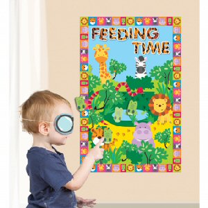 Jungle Friends Pin the Party Game Jungle Friends Pin the Party Game