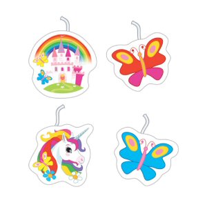 Unicorn Party Pick Cake Candles