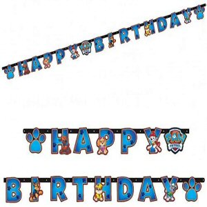 Paw Patrol Party Happy Birthday Letter Banner