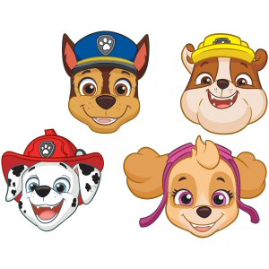 Paw Patrol Party Cardboard Masks Paw Patrol Party Cardboard Masks