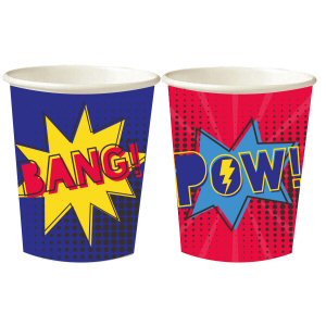 Superhero Mixed Paper Cups Superhero Mixed Paper Cups