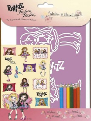 Bratz Sticker and Stencil Colouring Set Bratz Sticker and Stencil Colouring Set