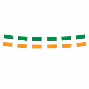 Irish Flag Plastic Bunting Garland 
