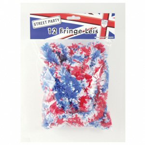GB Red White And Blue Plastic Leis GB Red White And Blue Plastic Leis