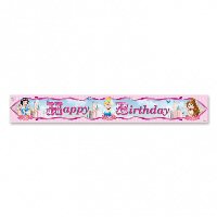Disney Princess Sparkle Party Happy Birthday Banner