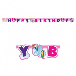 My Little Pony Party Happy Birthday Banner