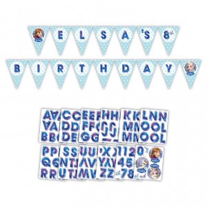 Frozen Party Holographic Flag Banner