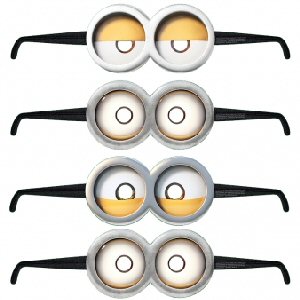 Minions Party Card Glasses