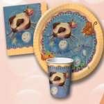 BABY RHYMES ANNOUNCEMENT POSTCARD