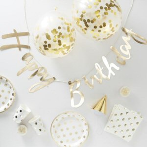 Gold Foiled Complete Party In A Box