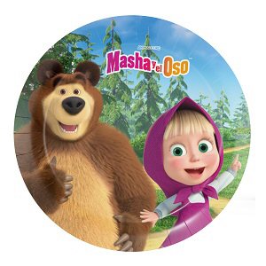 Masha and the Bear Plates 18 cm