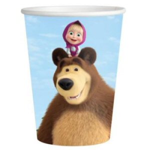 Masha and the Bear paper party cups