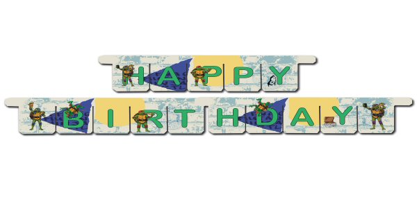 Turtles Party Happy Birthday Banner Turtles Party Happy Birthday Banner
