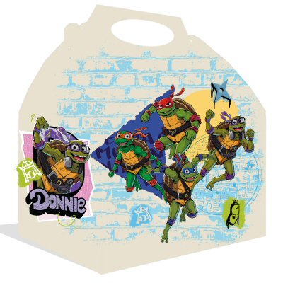 Turtles Party Cardboard Lunch Boxes Turtles Party Cardboard Lunch Boxes