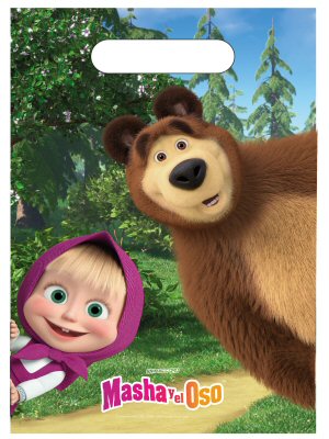 Masha and the Bear party loot bags