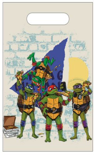 Turtles Party Loot Bags with Handles Turtles Party Loot Bags with Handles