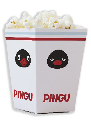 Pingu popcorn boxes