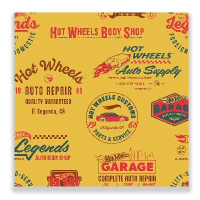 Vintage Hot Wheels paper party napkins