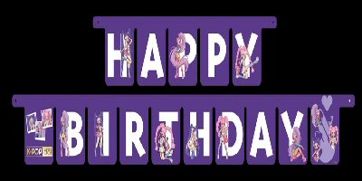 K-Pop Idol Happy Birthday party banner