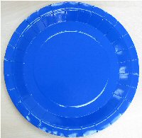 Blue party plates