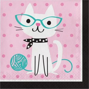 Cat Party Paper Napkins Cat Party Paper Napkins