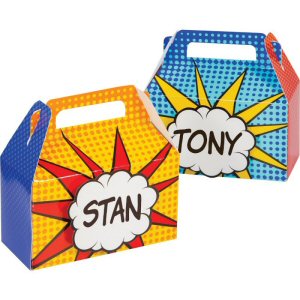 Superhero Treat Boxes Lunch Boxes Birthday Party Boxes Superhero Treat Boxes Lunch Boxes Birthday Party Boxes