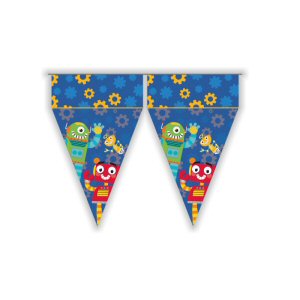 Robot Pennant Banner Bunting