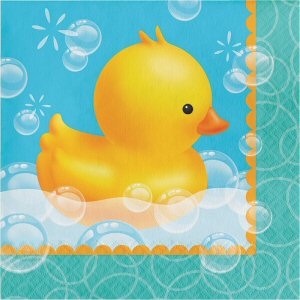 Bubble Bath Ducklings paper party napkins