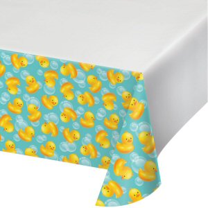 Bubble Bath Ducklings plastic party tablecover
