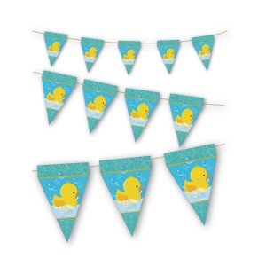 Bubble Bath Ducklings pennant banner bunting