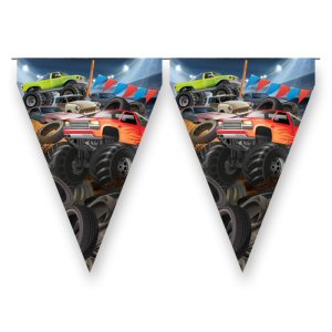 Monster Truck Rally Pennant Banner Bunting