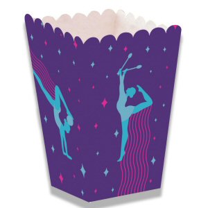Gymnastics Party Popcorn Boxes