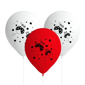 LATEX BALLOONS 27 CM LADYBUG