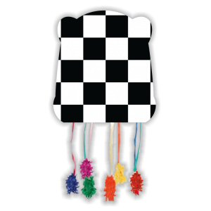 Black and White Check Racing Pinata 