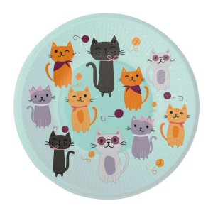 Purr-fect Party Paper Plates 18cm